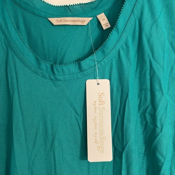 NWT Soft Surroundings maxi length tiered dress size 2X - Picture 2 of 5